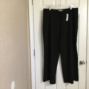 Elizabeth and James Black Flowy Pants size XXL NWT